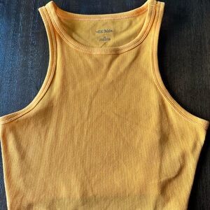 Wild Fable Orange Ribbed Tank Top